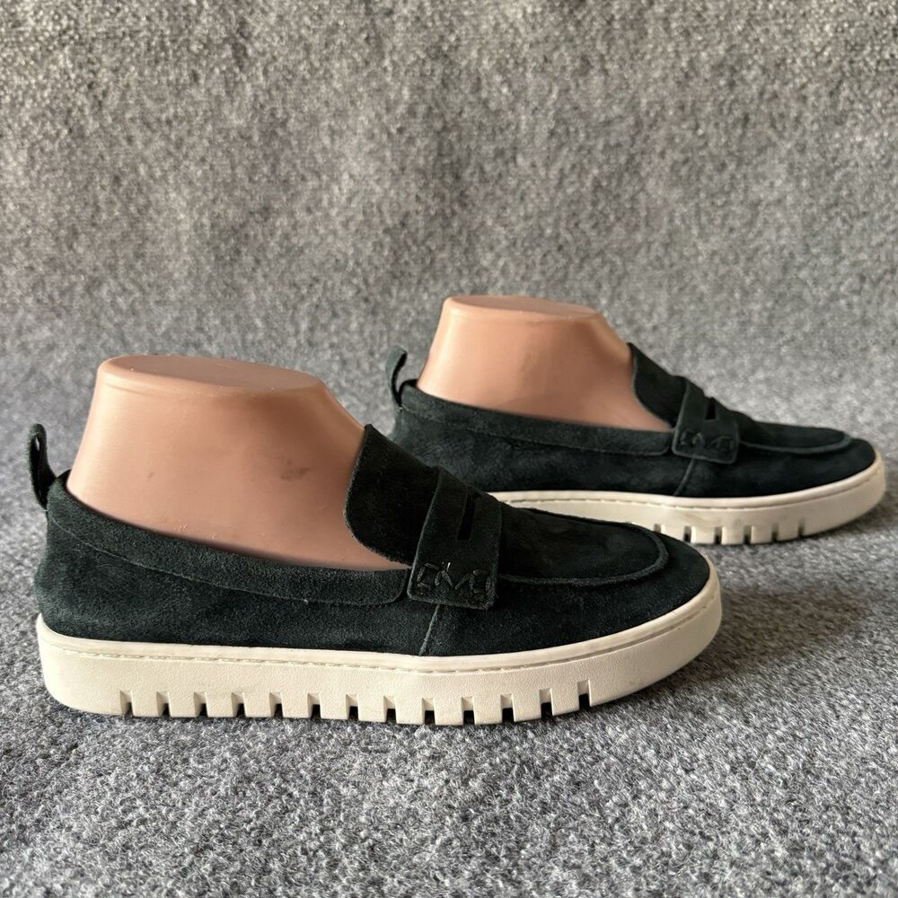 Vionic Uptown Loafer Comfort Shoes Dark Green Suede Women's US 8 EU 38.5